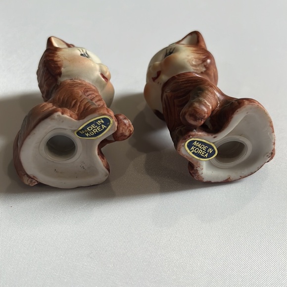 Cat Kitten 2 1/2 Inch Salt and Pepper Shakers Ceramic Made in Korea Adorable🆕 - Picture 7 of 12